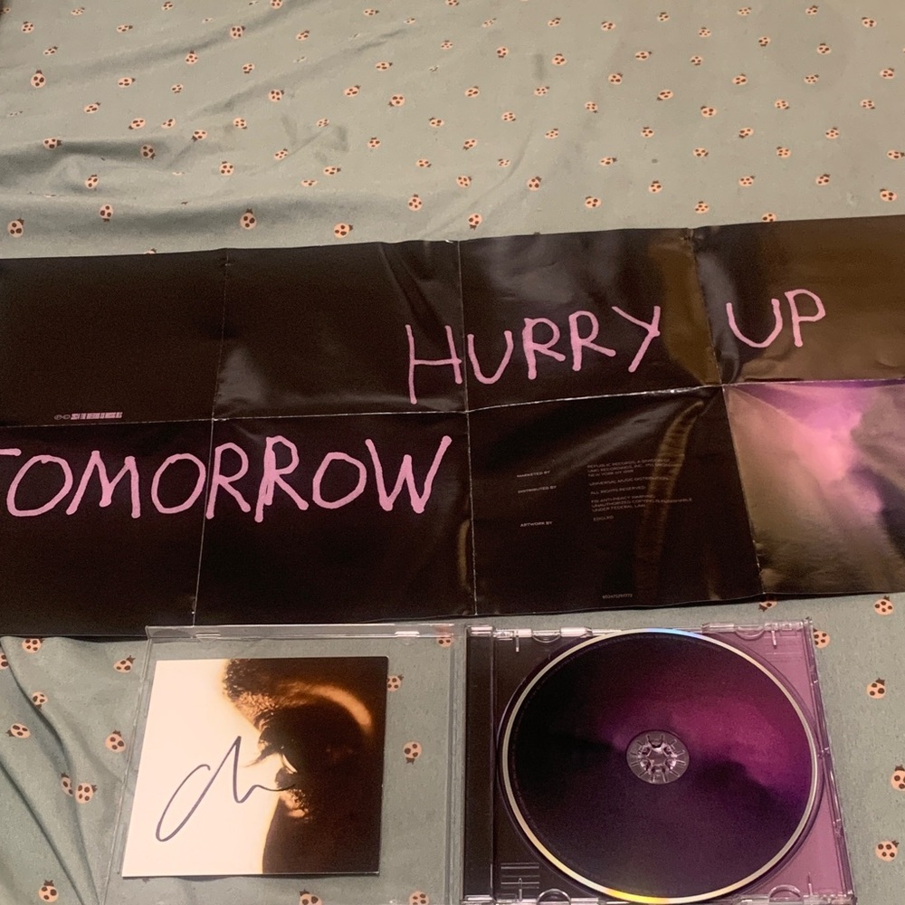 Hurry Up Tomorrow Poster and CD Set